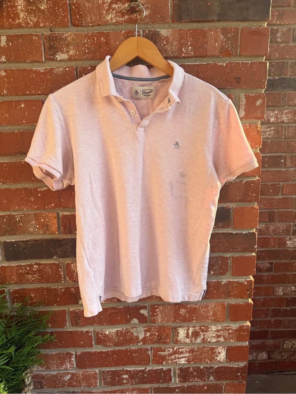Original Penguin Men's Short Sleeve Polo - Light Pink
